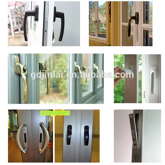 Black aluminium  hardware  220mm length door and window sliding handles