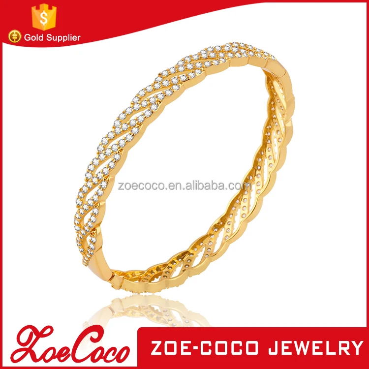 Berlapis emas  fashion perhiasan 24 k 18 k gelang  emas  