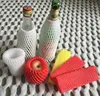 free samples plastic foam net / fruit foam sleeve / rose bud net / wine bottle protector