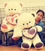 hot selling cusomed logo large size promotional gift teddy bear with box wrapped pluh toys