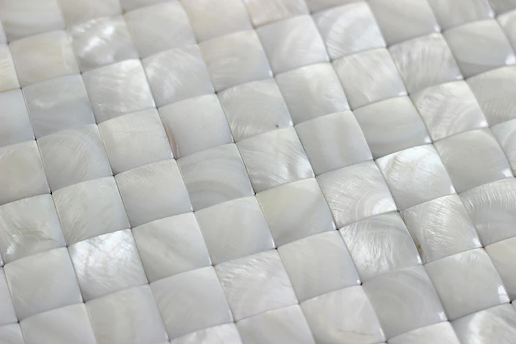30cm*30cm Wholesale Seamless Mother Of Pearl Shell Peel Stick Self-adhesive Mosaic Shell Tiles