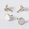 Brass handle creative furniture knob pearl shell wardrobe drawer pure brass handle and knob C-1530