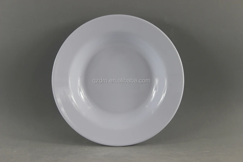 White Melamine Dinnerware,7 Inch Melamine Soup Plate/Deep Dish