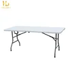 HDPE Portable Plastic Easy Carrying Folding Table with table not folding into half