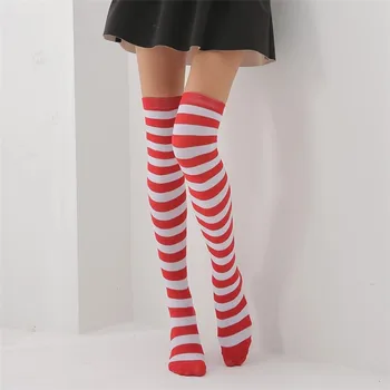 cotton over the knee socks
