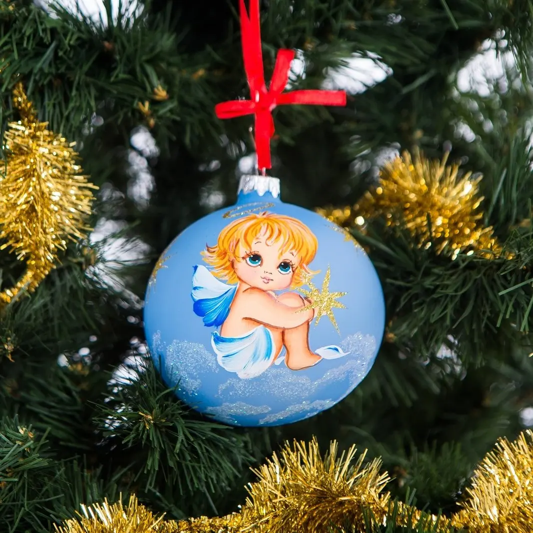 Gl Ball Christmas Tree Find Get Quotations Handpainted Gl Christmas Ornaments Tree 100mm Handmade New Year Round Ball Decoration Xmas 2016