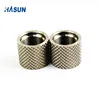 Custom cnc turning parts Part Knurled Thread Nut connecting Embossing
