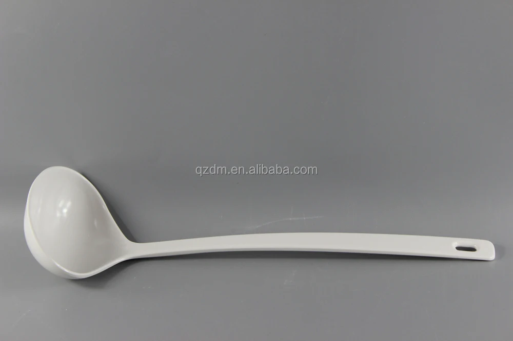 White 100% Melamine Soup Ladle