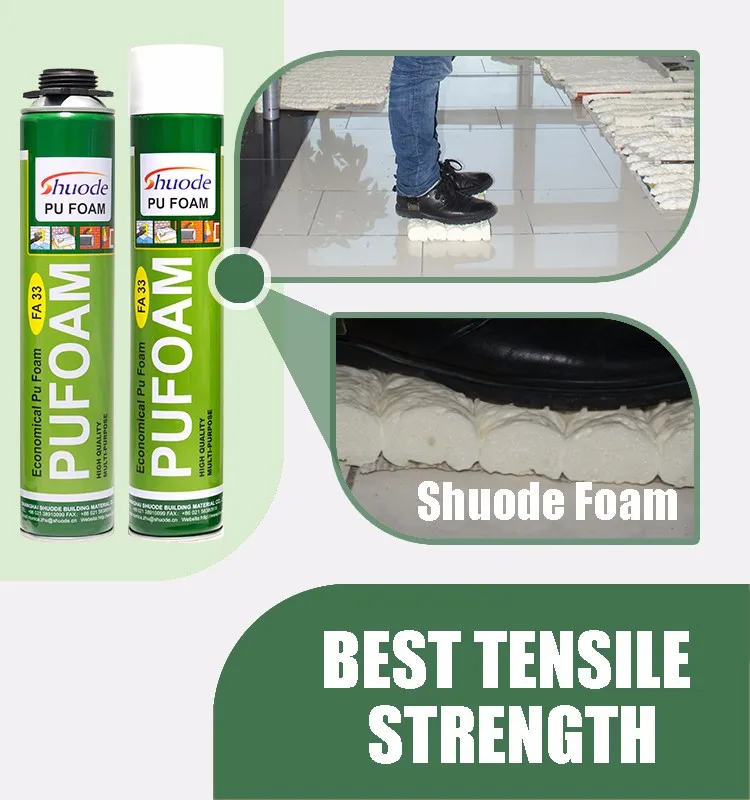 750ml One Component Insulation Fireproof Expanding Foam Adhesive