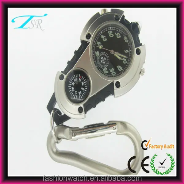 waterproof carabiner watch