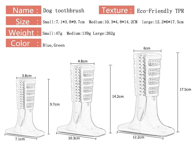 FDA Silicone Pet Toothbrush Dog