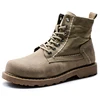 Wholesale Ankle Boots for Men Rubber Sole Suede Tooling Boots