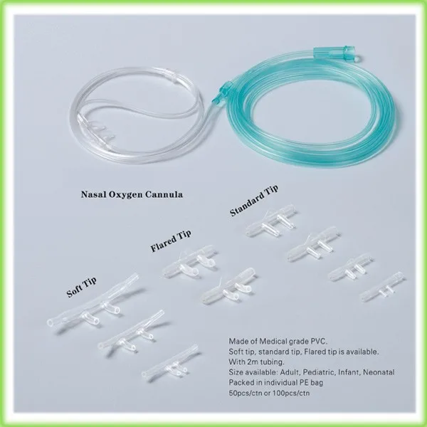 Pvc Nasal Oxygen Cannula With Soft Tip Buy Pvc Nasal Oxygen Cannula