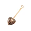 heart shaped 2 pcs copper cooking tools type stainless steel tea strainer infuser