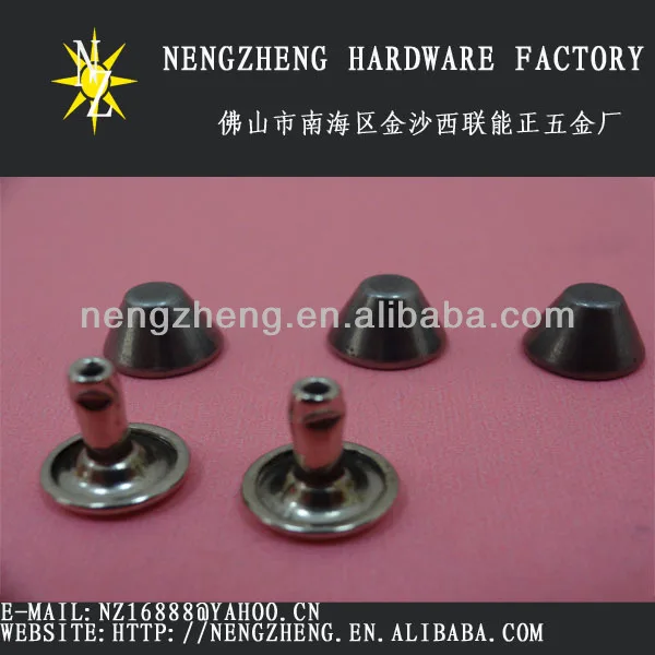Black Nickle Bucket Rivet For Shoe Parts&Accessories
