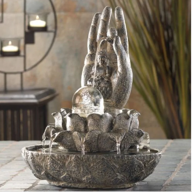 Custommade Indoor Decoration Polyresin Laughing Buddha Water Fountain Buy Laughing Buddha