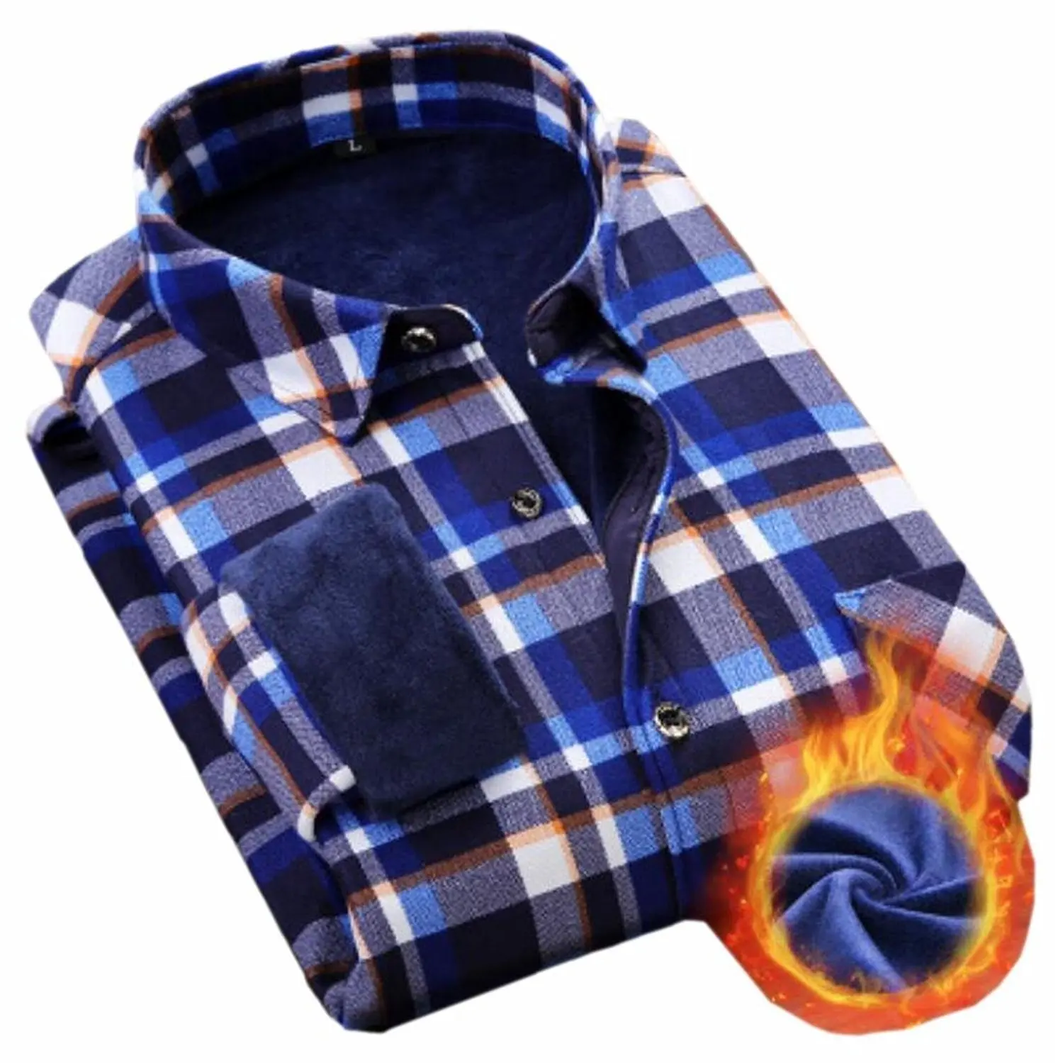 HTOOHTOOH Mens Cotton Long Sleeve Plaid Regular Fit Button Down Dresses Shirt