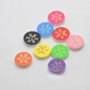 Fashion Snow Type 13mm 2-Holes Colorful Plastic Laser Shirt Buttons For Clothing