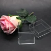 Drop Front One Year Acrylic Rose Box Clear Acrylic Box For Small Storage Box Acrylic Small Preserved Flower Case