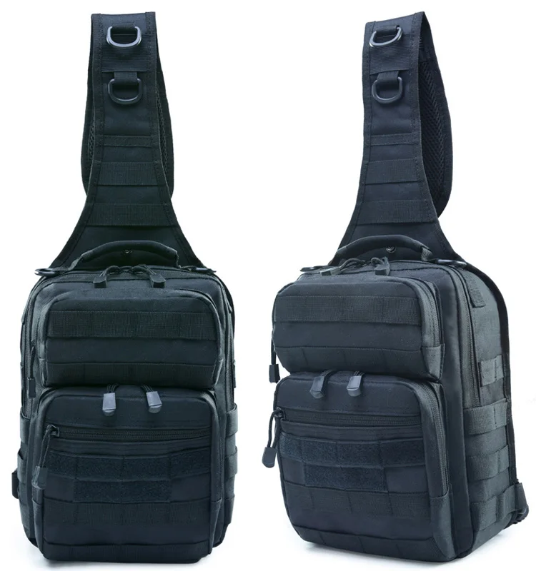 Tactical Single Shoulder Messenger Bag, Chest Bag, Casual Office Small shoulder cross body backpack for men women