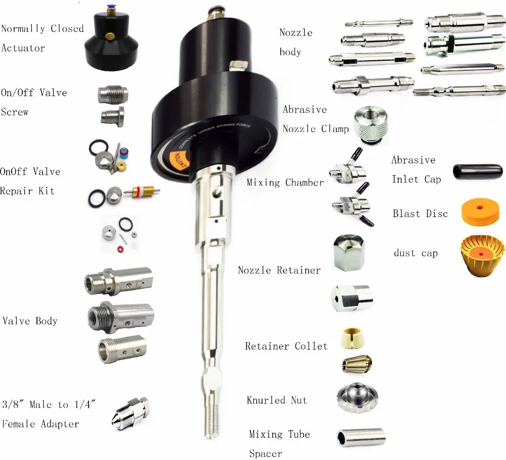 Waterjet Spare Parts 87k High Pressure Water Jet Cutting Head Assy For