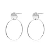 Personality Hoop Earrings Tempering Earrings 925 Sterling Silver