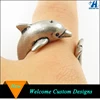 Fashion Jewelry 2016 Cheap Antique Silver Adjustable Wrap Animal Dolphin Ring