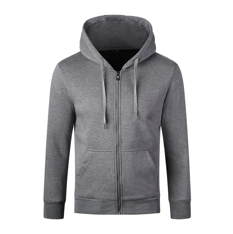 muscle fit hoodie zip