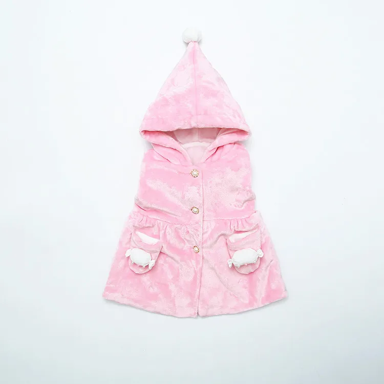 
hot sale wholesale 100%cotton kids baby girls autumn vest for outdoor 