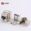 LY-KJ5-53 CAT5e cat6 FTP SFTP RJ45 180 Punch-Down Keystone Jack Toolfree module