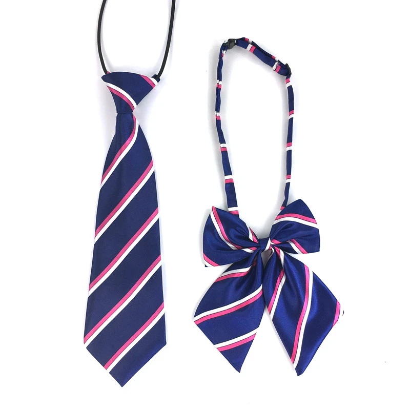 High quality Unisex Imitation silk tie collar flower cable tie student bow tie for School
