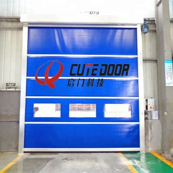 工業アルミ PVC 高速水平インテリアロールアップドア