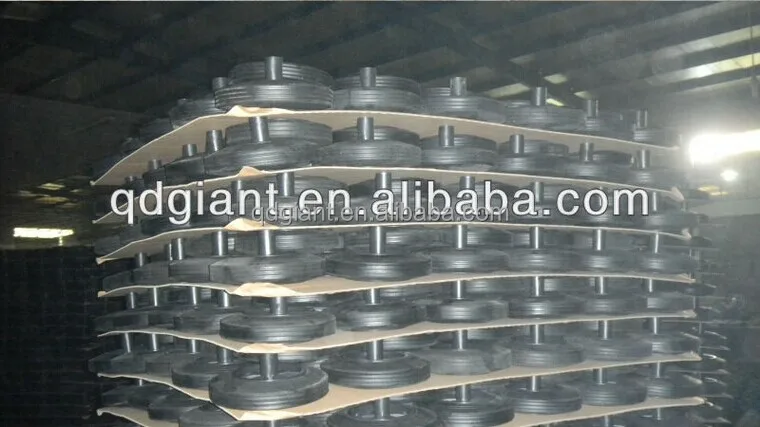 8"(200mm) rubber tire with axles for wheelie bin