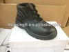 widely used hard wearing black steel toe safety shoes for construction workers