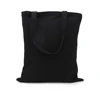 customized recycle eco heavy duty custom printed black canvas tote bag