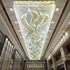 Modern Crystal customs made hotel lighting project