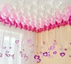 White Light Pink Dark Pink Latex Party Balloon With Swirl For Wedding Decoration