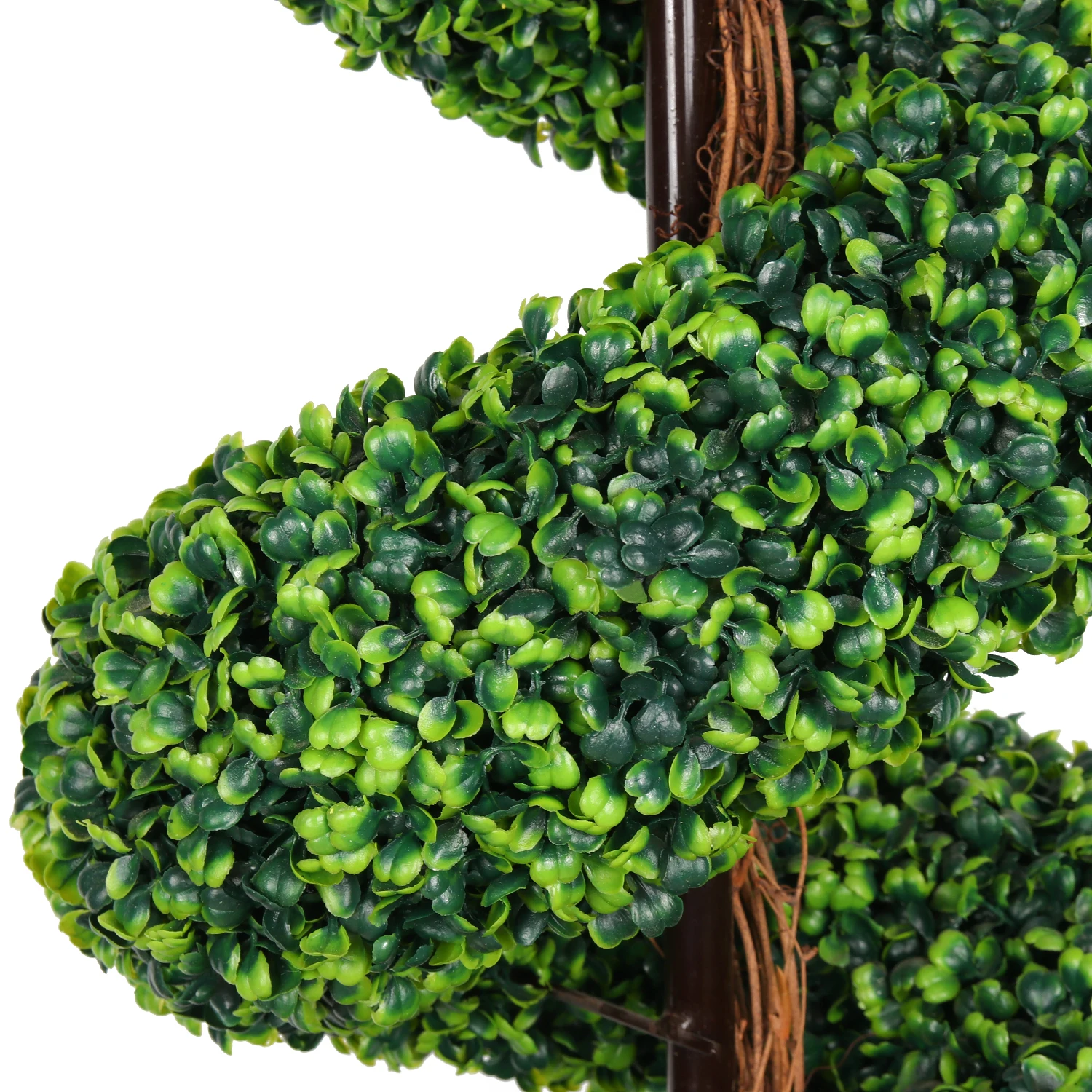 Boxwood Spiral Topiary Artificial Tree Plant Artificial Green Boxwood