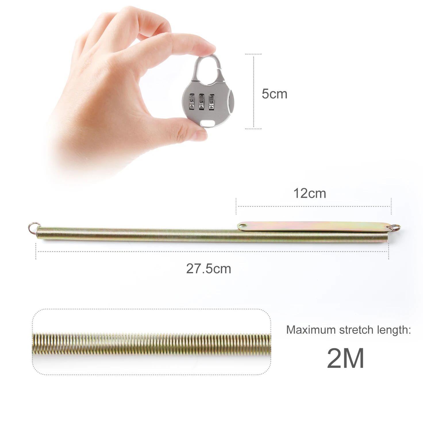 Hunting Camera Lock With Adjustable Cable Length Adjustable From 27.5cm