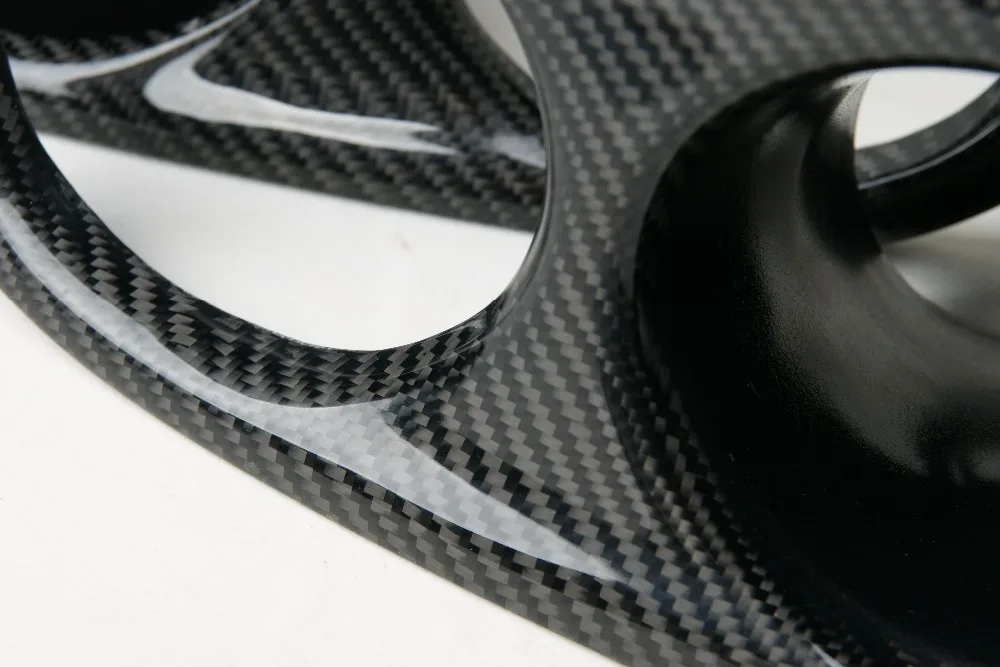 Real Carbon Fiber Nebel-Licht Abdeckung Luftkanal 1 PARA ...