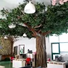 2019 Chinese wholesale large fiberglass trunk plastic fake olive artificial tree
