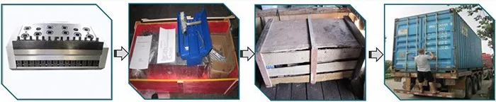 Custom PP Plastic Cast Film Extrusion Die head 700 mould packing 1