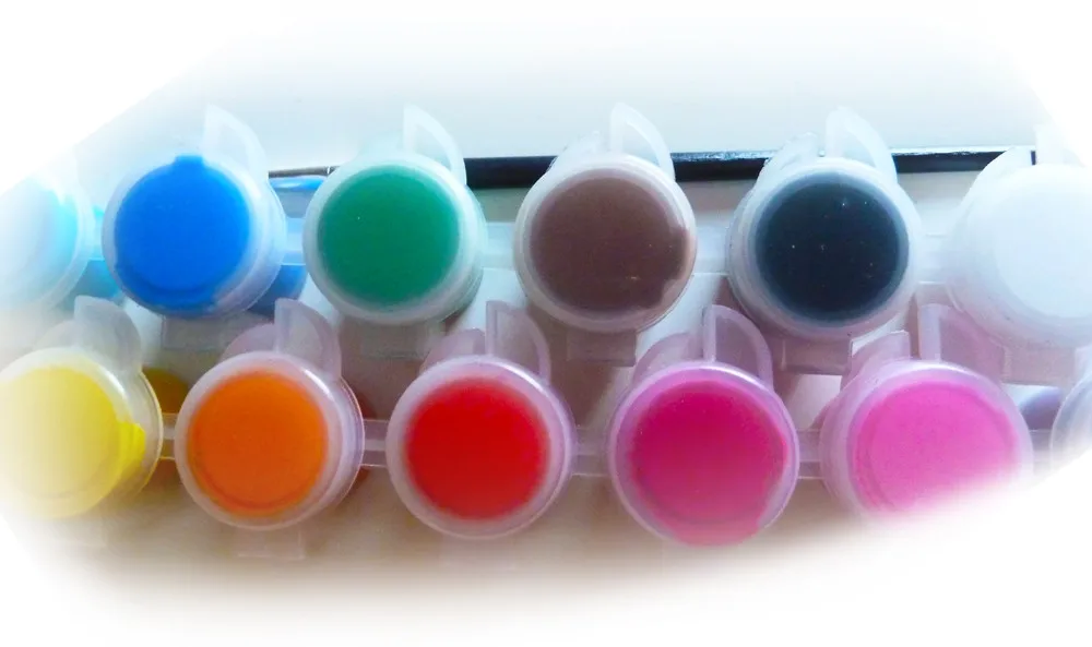 24x5ml Acrylic Nail Paint Set Blister &card Pack En71 Astm D4236