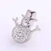 2018 new fashion popular ginger snap jewelry in snowman shaped press button