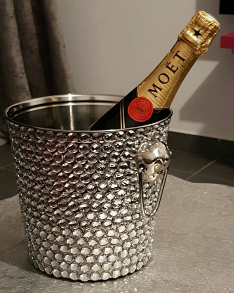 Stainless Steel Ice Bucket With Rhinestone Buy Hot Sale Barware,Ice