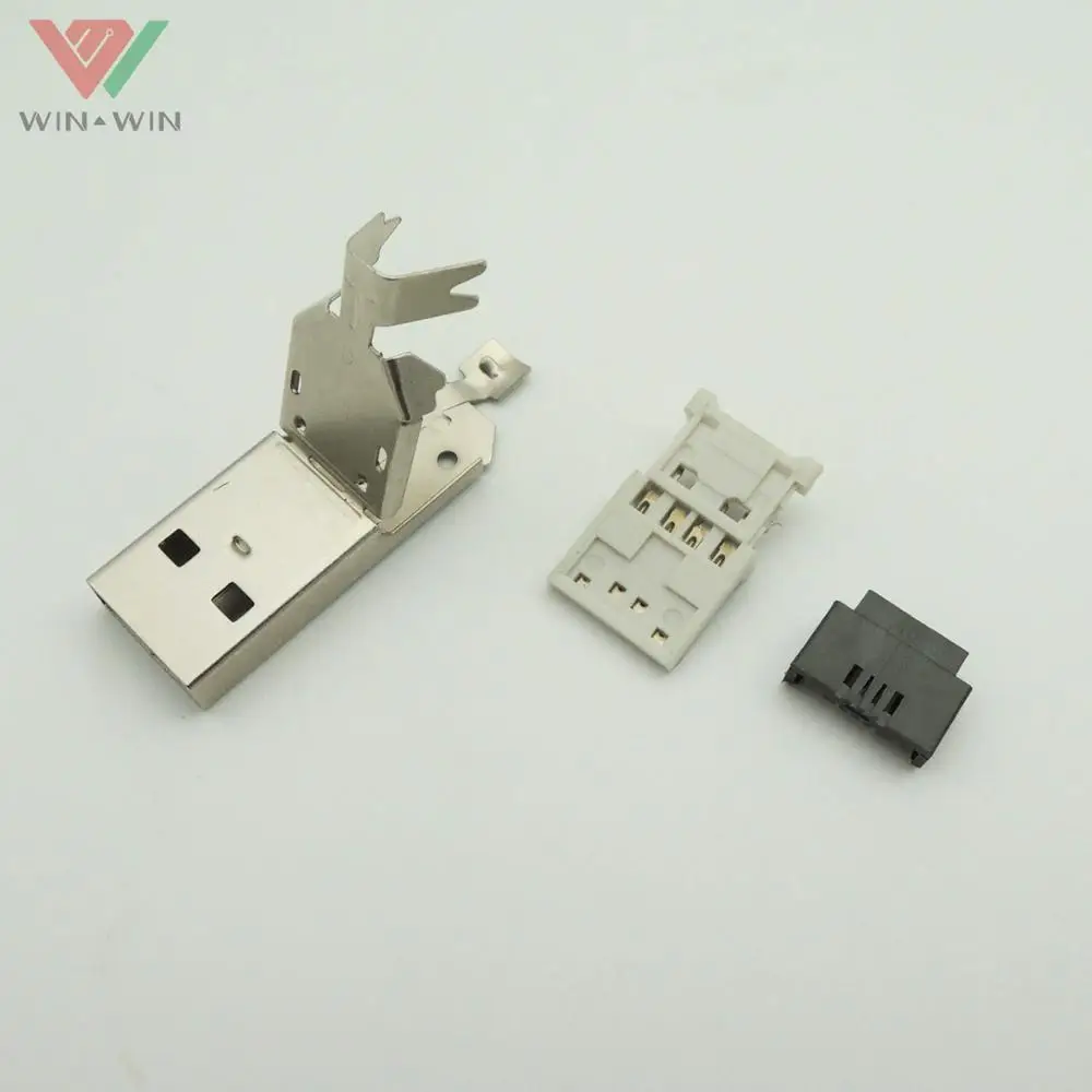 Longest Crimping 2.0 USB Type A male Connector