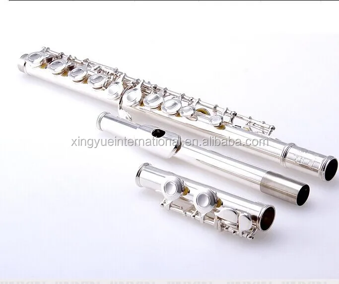 16 closed keys silver flute common level for students beginner