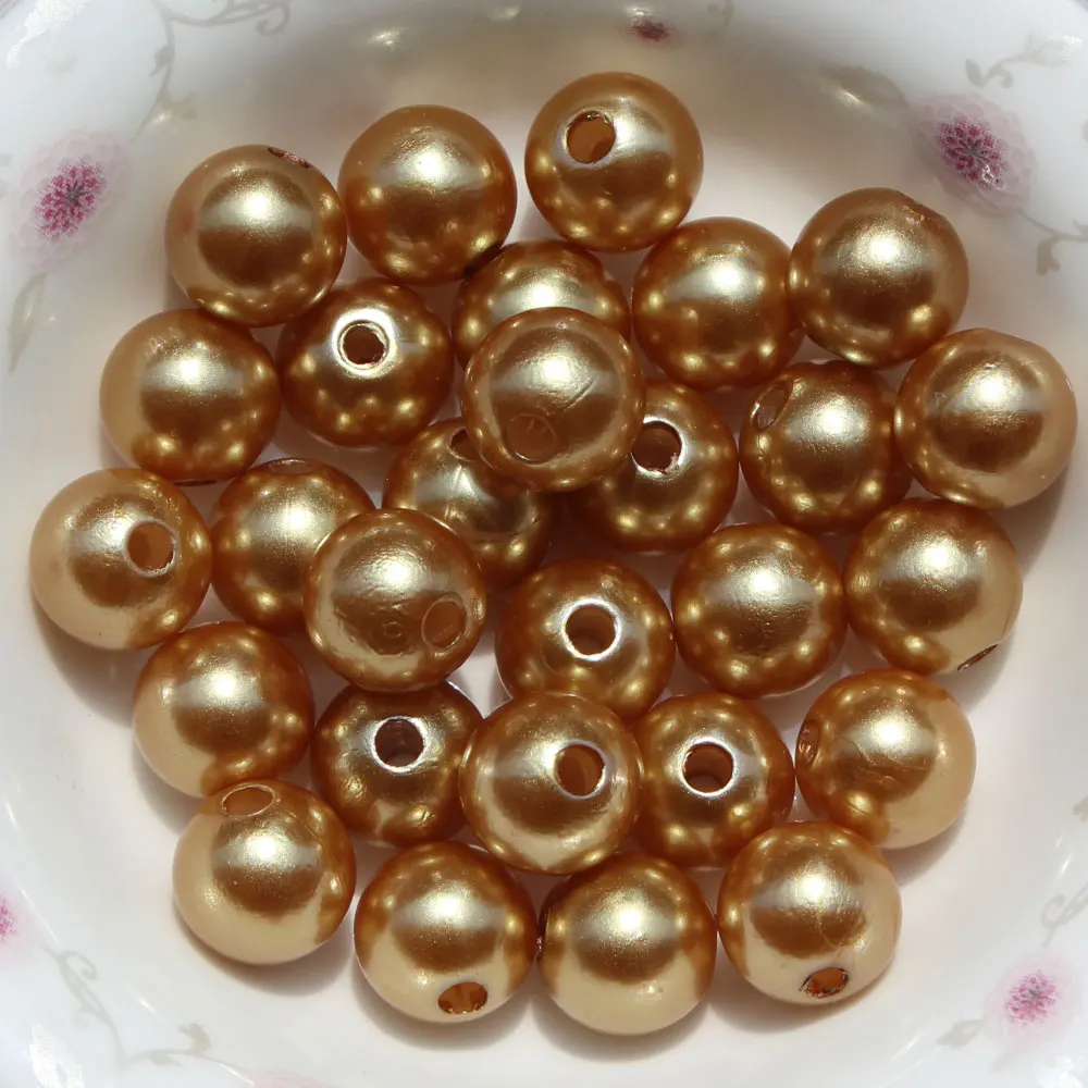 
ABS Artificial pearl round polished 4/6/8/10/12/14MM wholesale pearl chunky kits necklace pearl bead craft 
