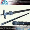 Thread and Cannon for Plastic Extruder