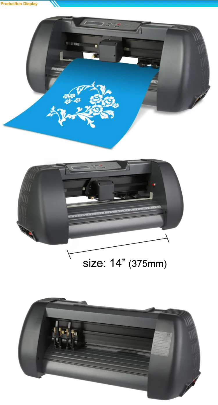 Schneideplotter 375mm Schneider Plotter VINYL Cutting 3 Blades Design//Cut Print
